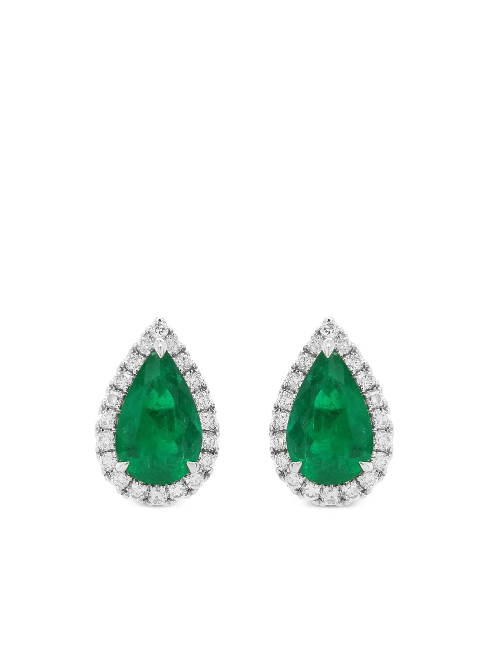 Arete con Esmeralda Colombiana 18k - PALESSI