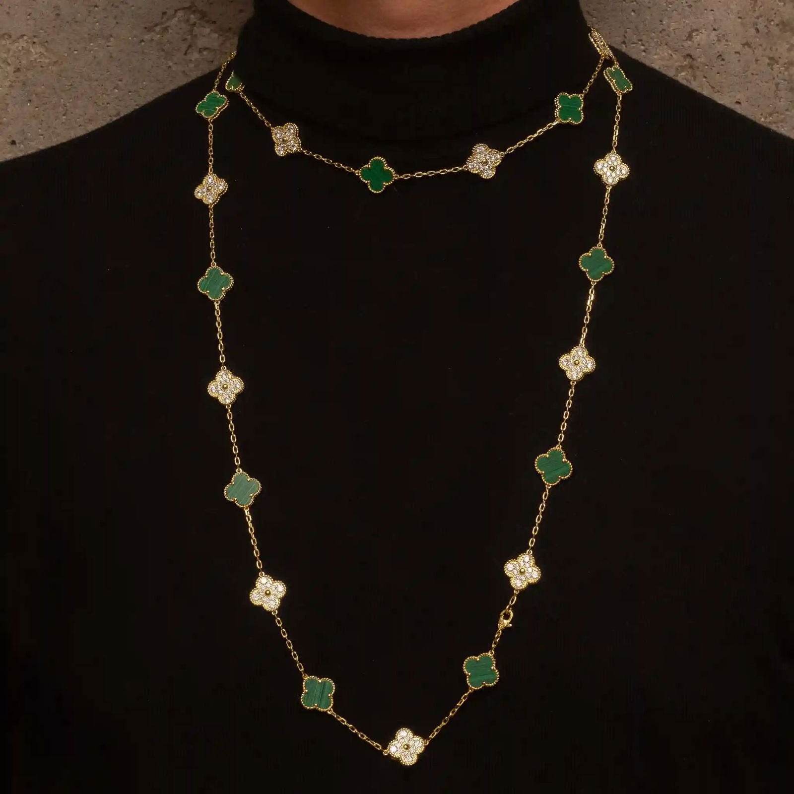 Collar Alhambra 10/20 motif Green - PALESSI