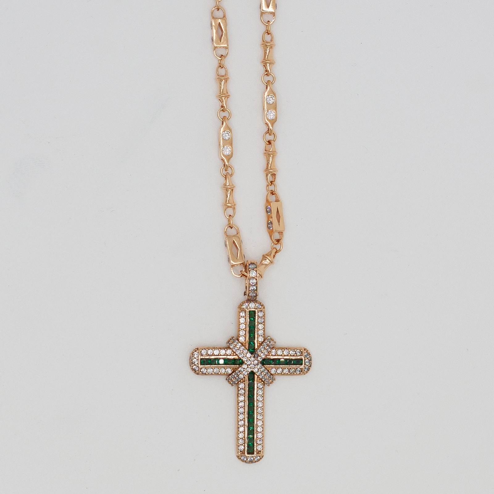 Cruz con moño 18K (Rose Gold) - PALESSI