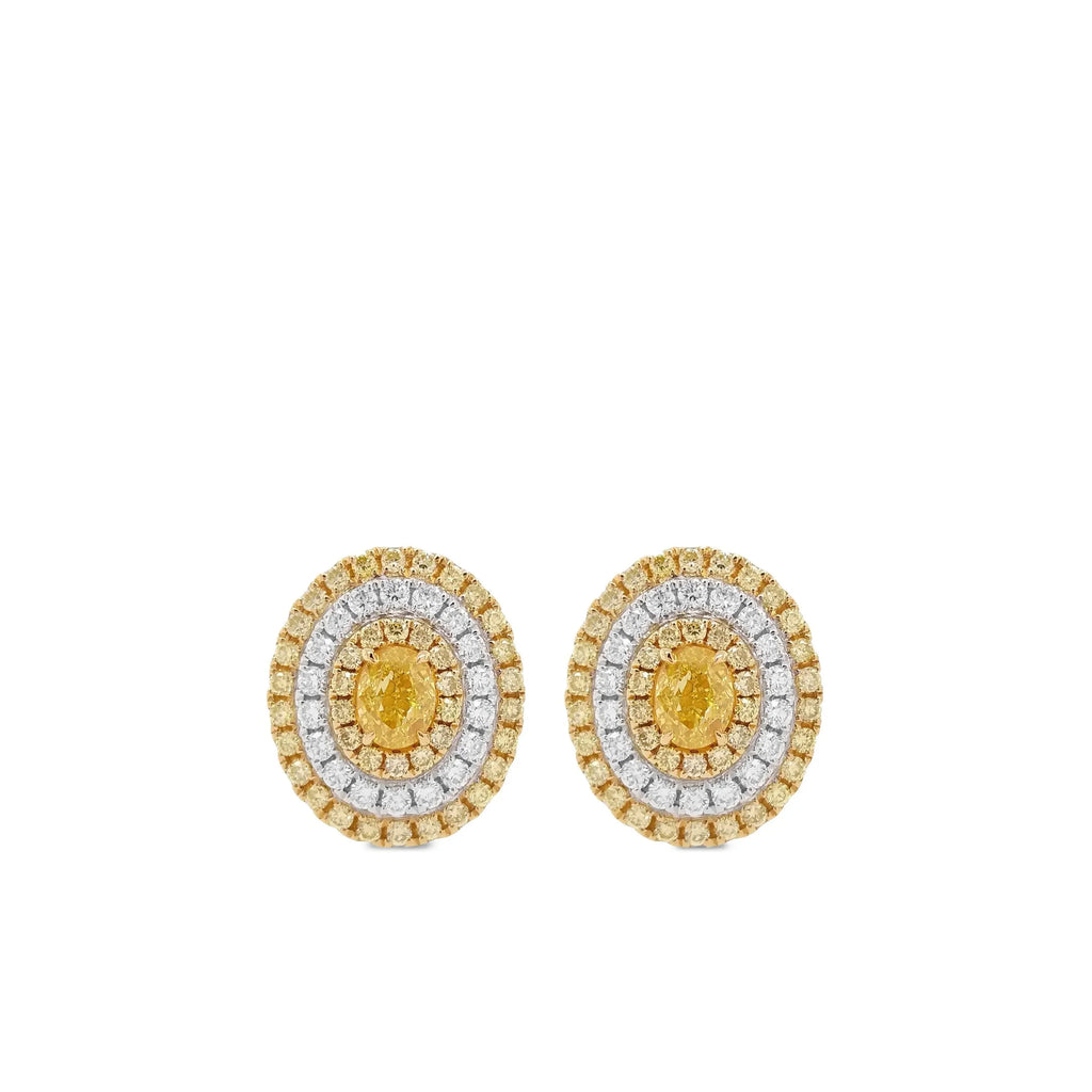 Arete con Diamante Amarillo 18k - PALESSI