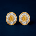 Arete con Diamante Amarillo 18k - PALESSI