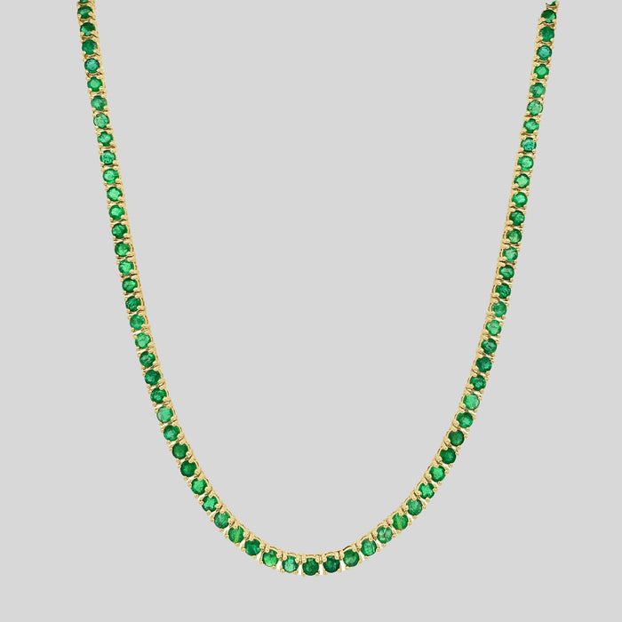 Emerald Tennis Necklace