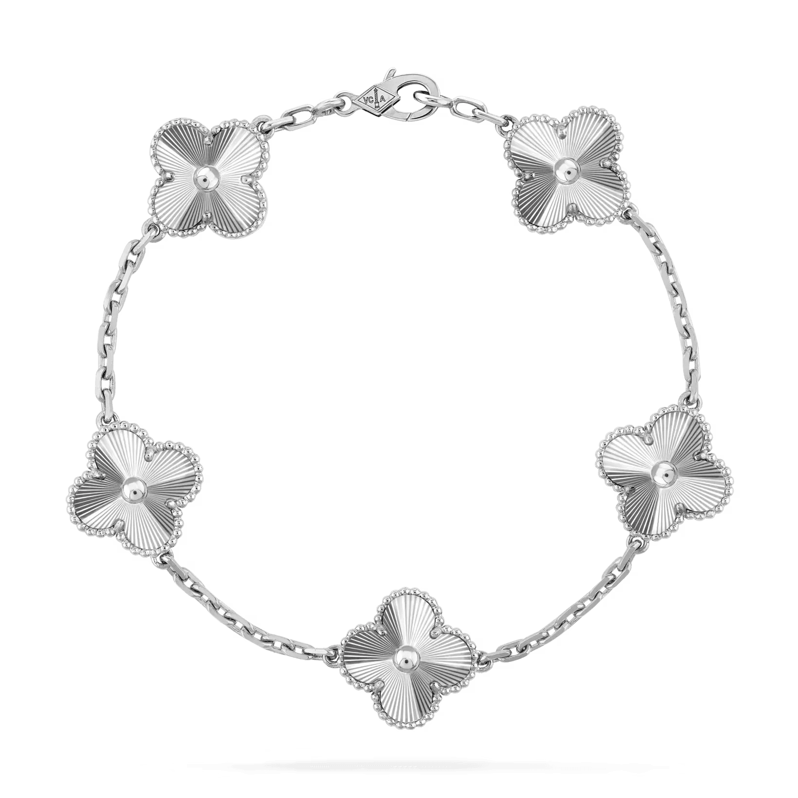 Brazalete Alhambra Silver hecho en Oro Rosa