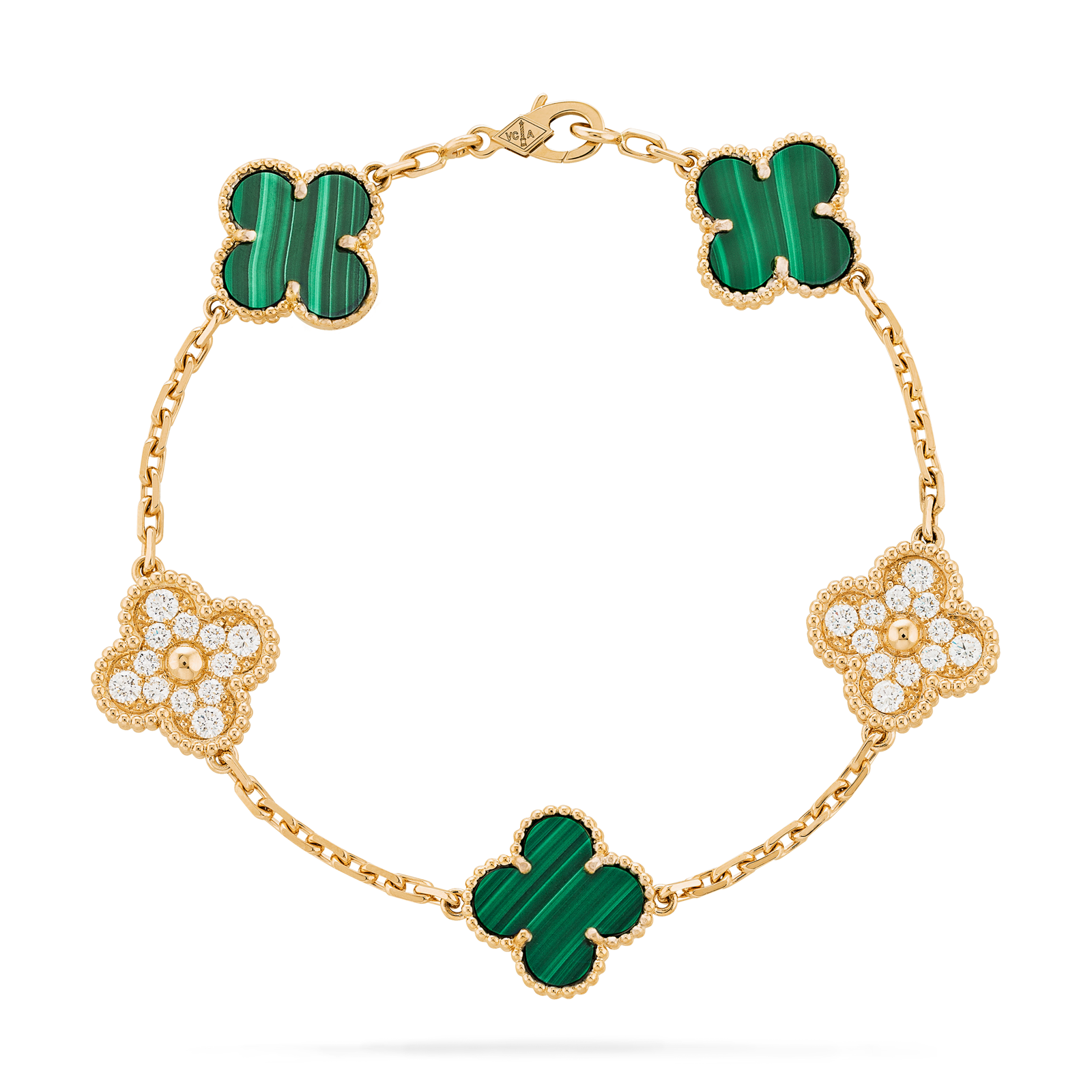 Alhambra 5 motif Green Oro 18k - PALESSI