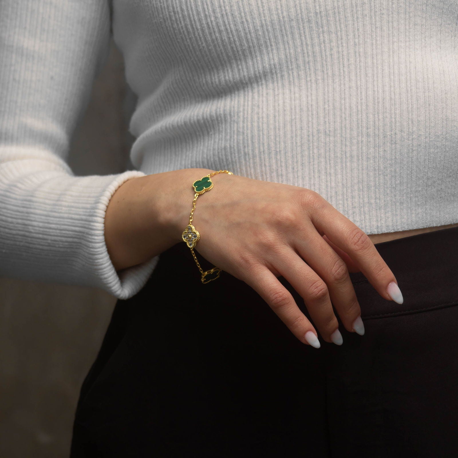 Alhambra 5 motif Green Oro 18k - PALESSI