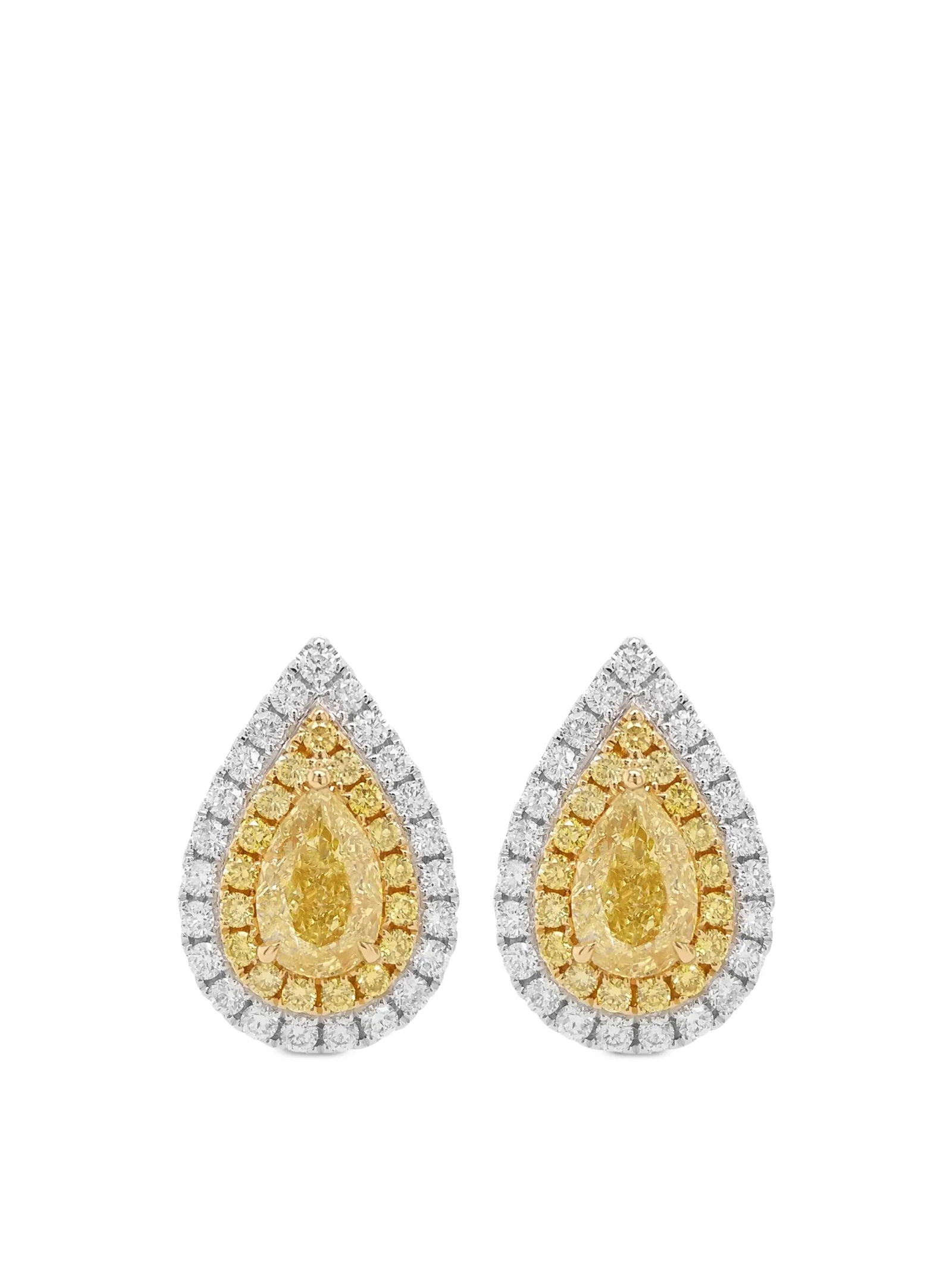 Arete con Diamante Amarillo 18k - PALESSI
