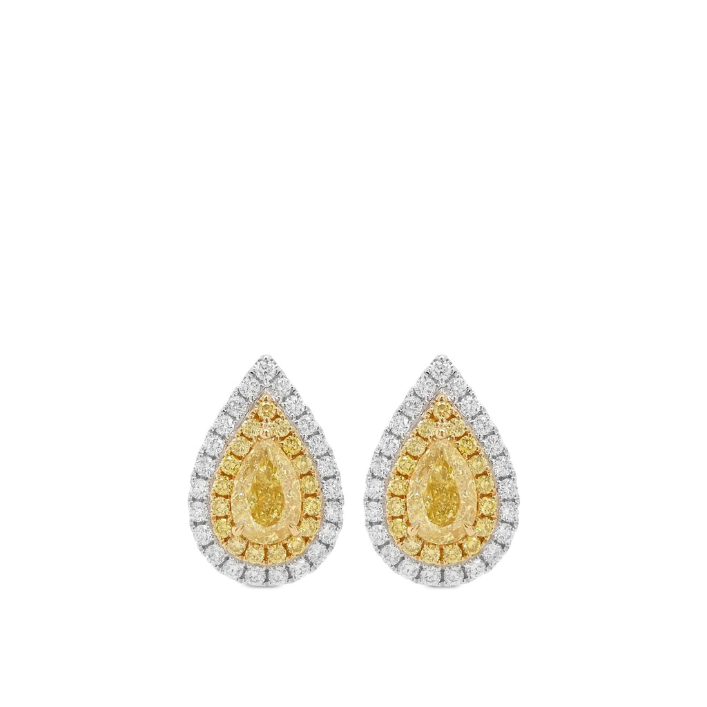 Arete con Diamante Amarillo 18k - PALESSI