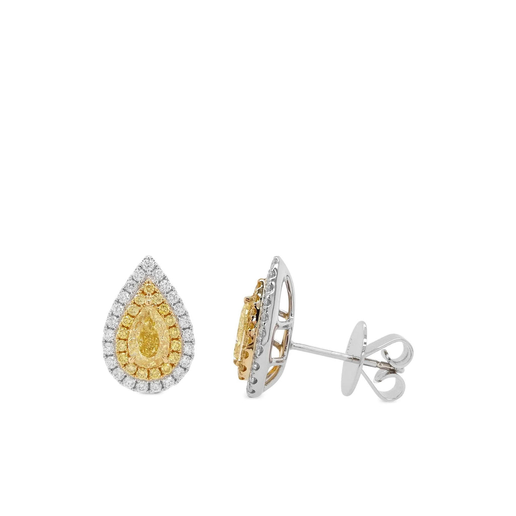 Arete con Diamante Amarillo 18k - PALESSI