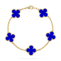 Brazalete Alhambra Dark Blue hecho en Oro Rosa