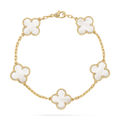 Brazalete Alhambra Madre Perla hecho en Oro Rosa