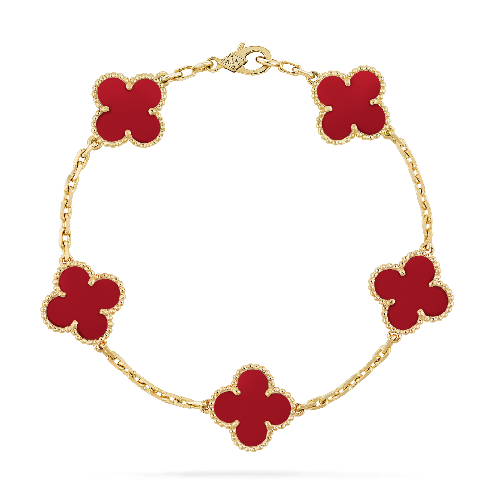 Brazalete Alhambra 5 motif red - PALESSI