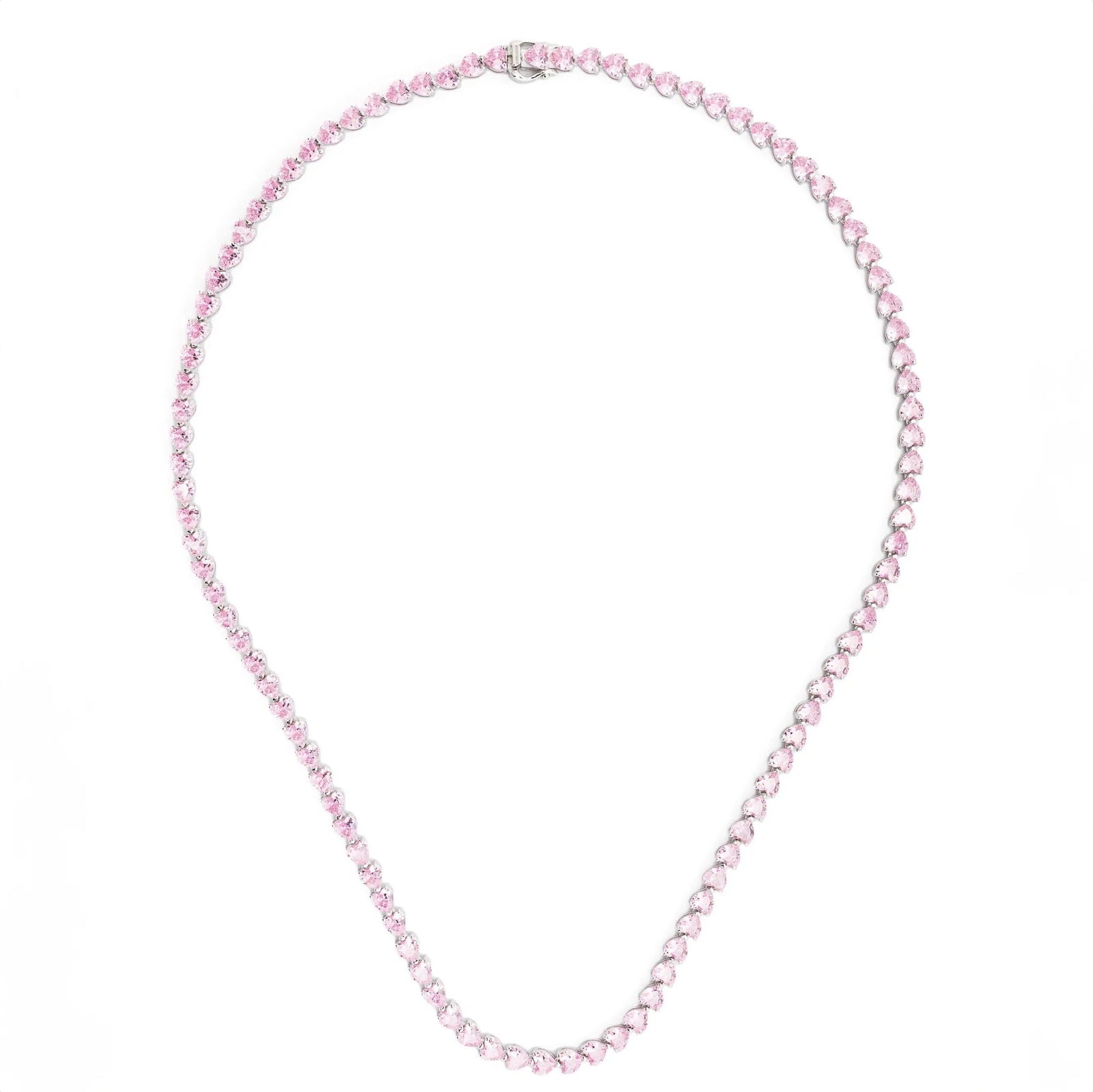 Cadena de Corazones con Diamantes Rosas 18k - PALESSI