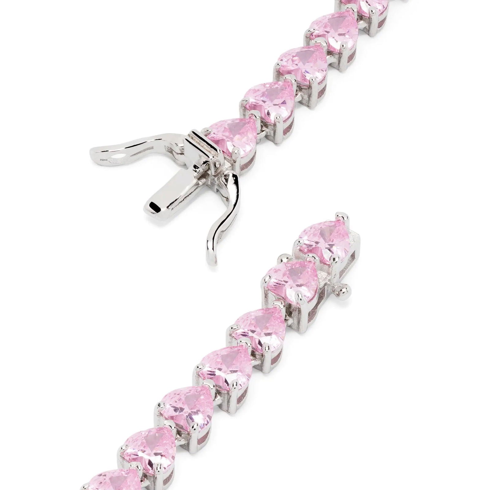 Cadena de Corazones con Diamantes Rosas 18k - PALESSI