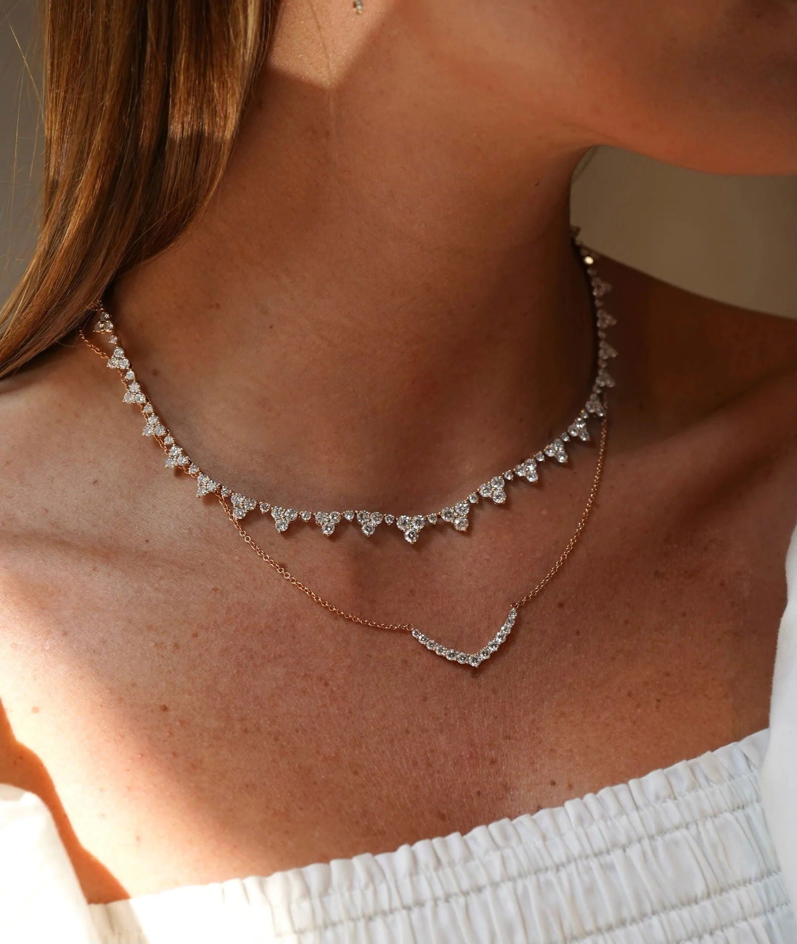 Cadena de Diamantes Tennis en V - PALESSI