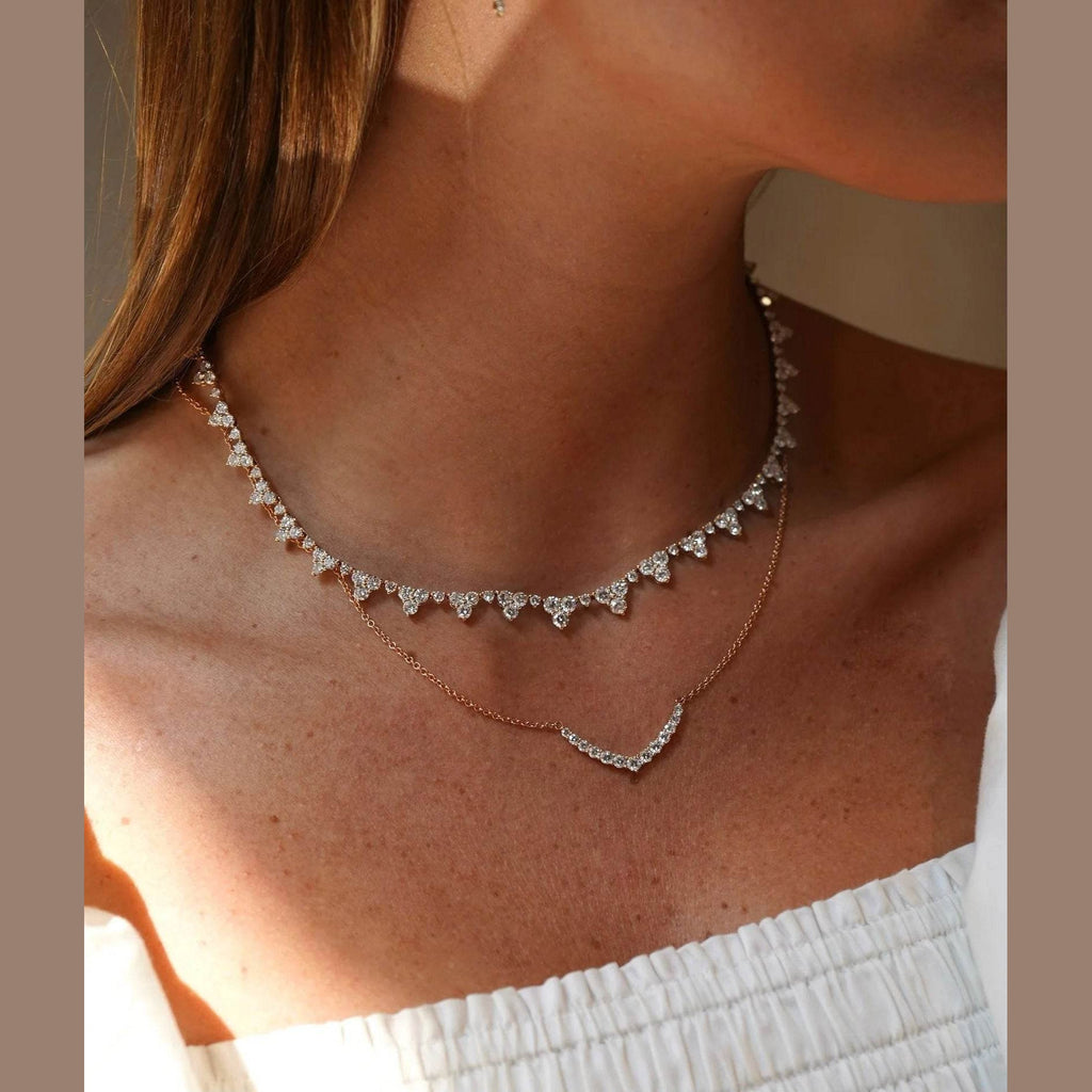 Cadena de Diamantes Tennis en V - PALESSI