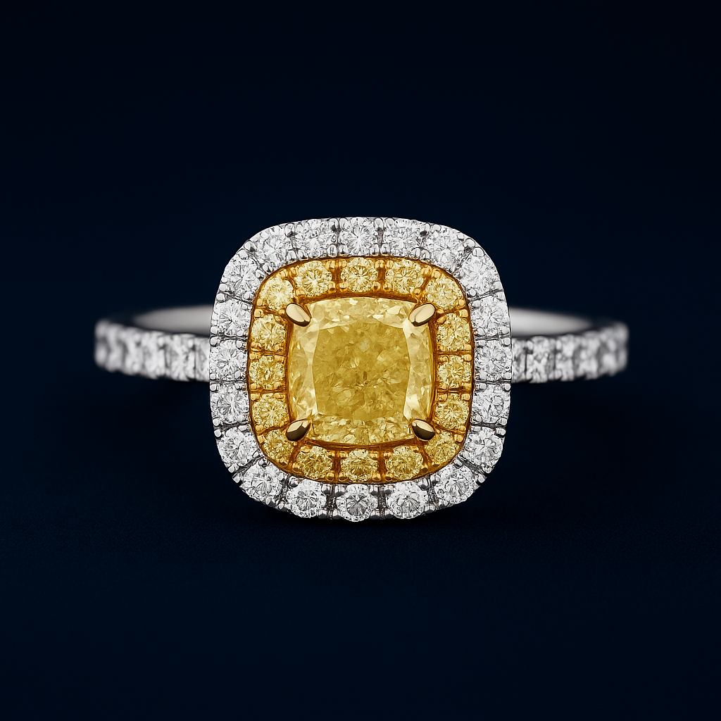 Soleste Majesté con Diamante amarillo