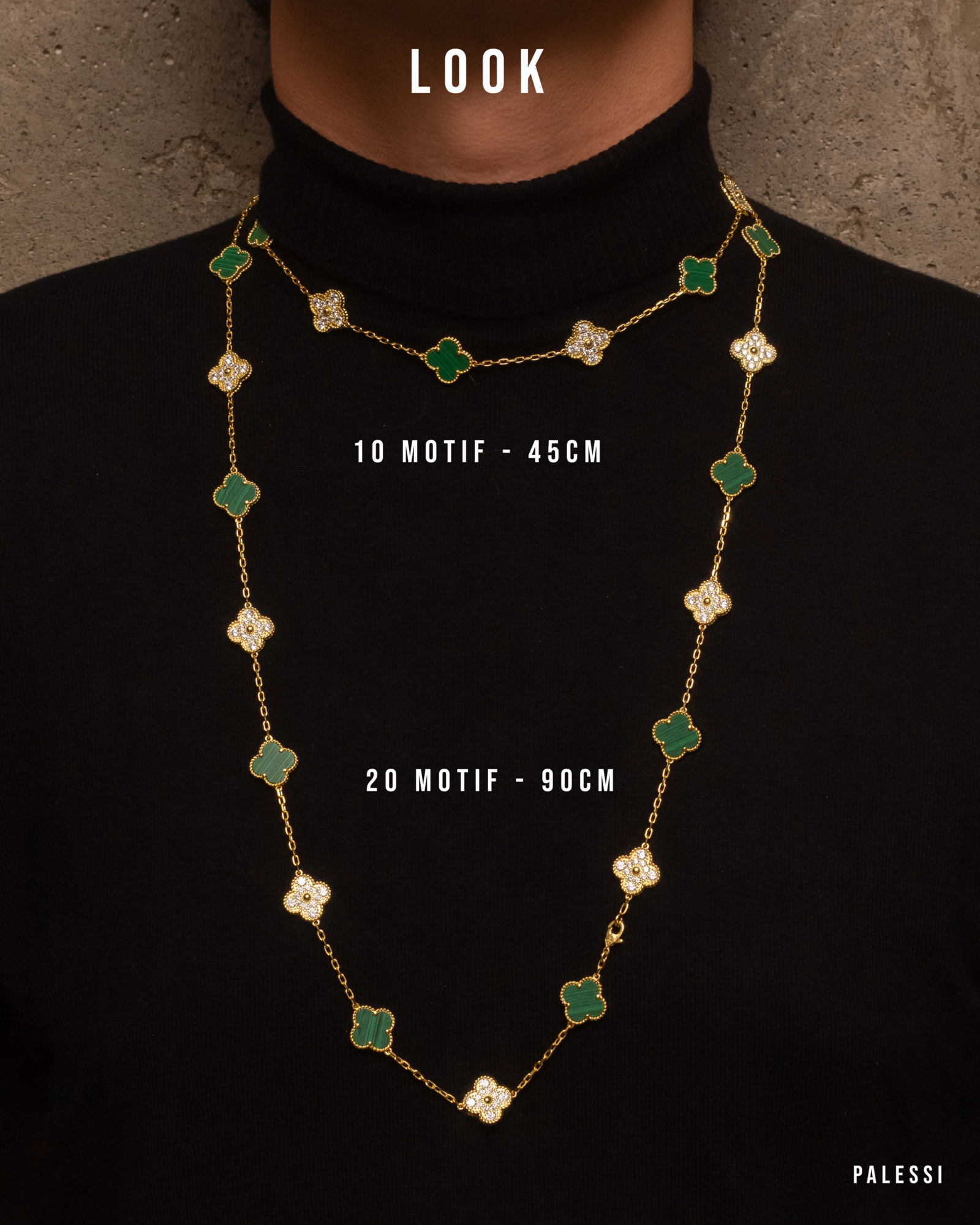 Collar Alhambra 10 motif 18k - PALESSI