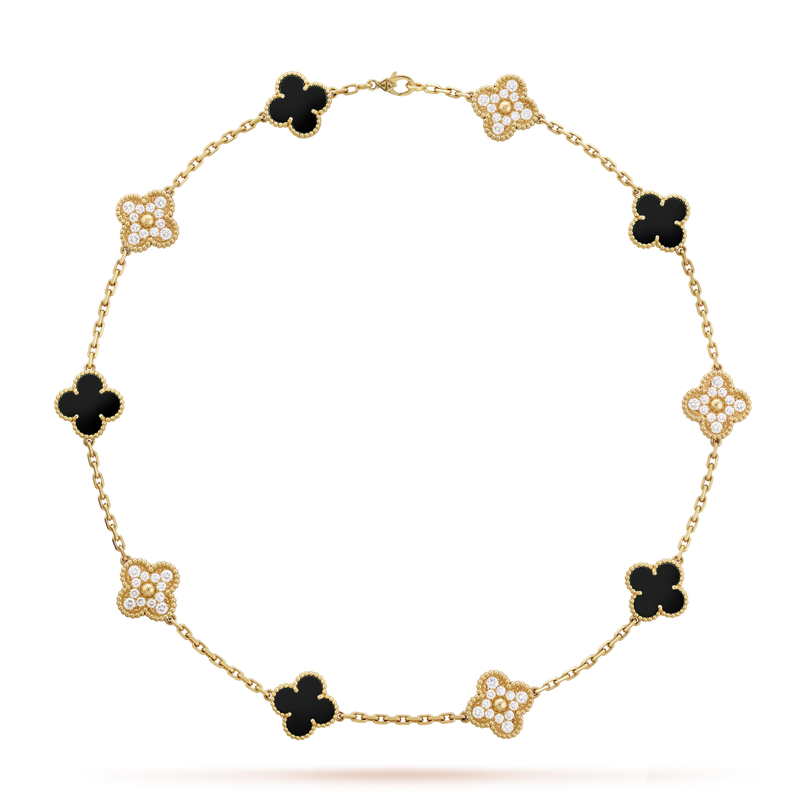 Collar Alhambra 10 motif Black - PALESSI
