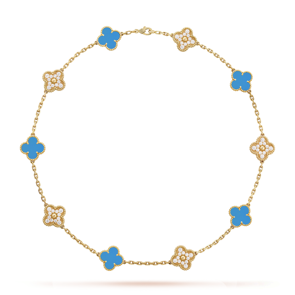 Collar Alhambra 10 motif Blue - PALESSI