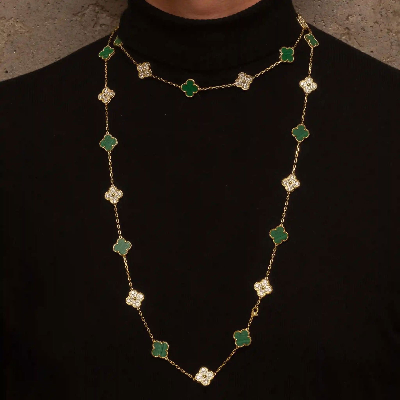 Collar Alhambra 10 motif Green - PALESSI