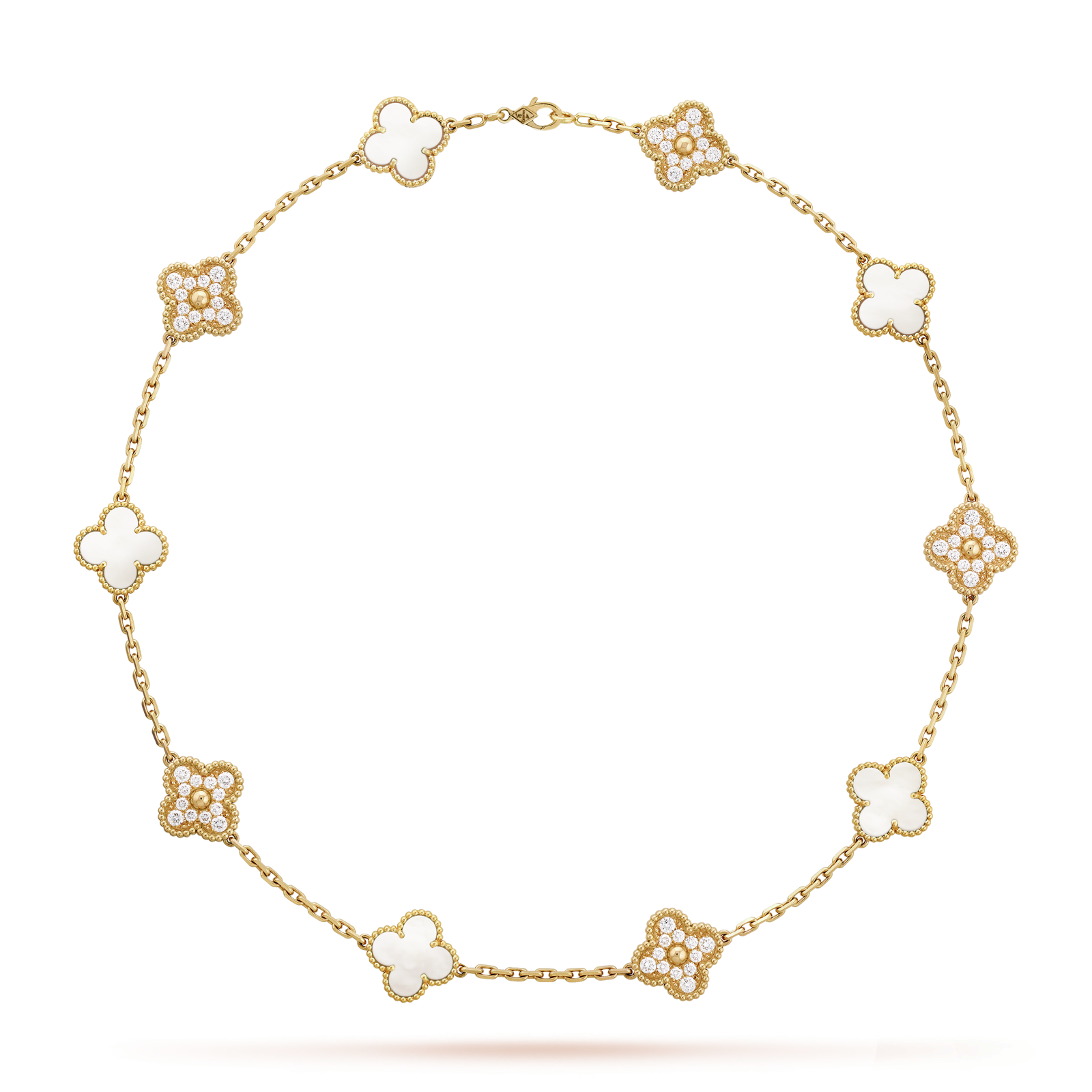 Collar Alhambra 10 motif Pearl - PALESSI