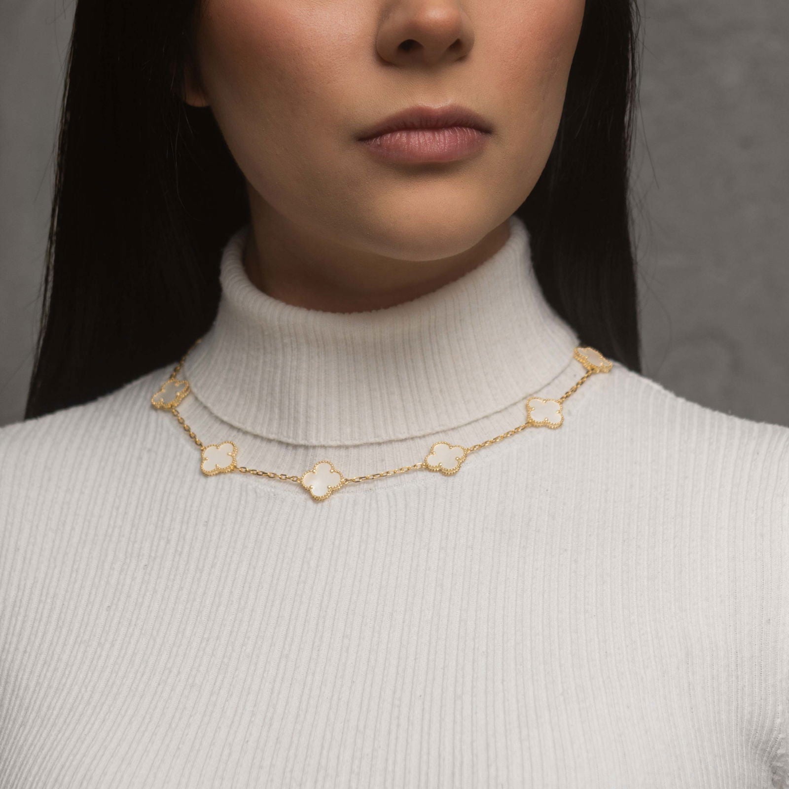Collar Alhambra 10 motif Pearl 2 - PALESSI
