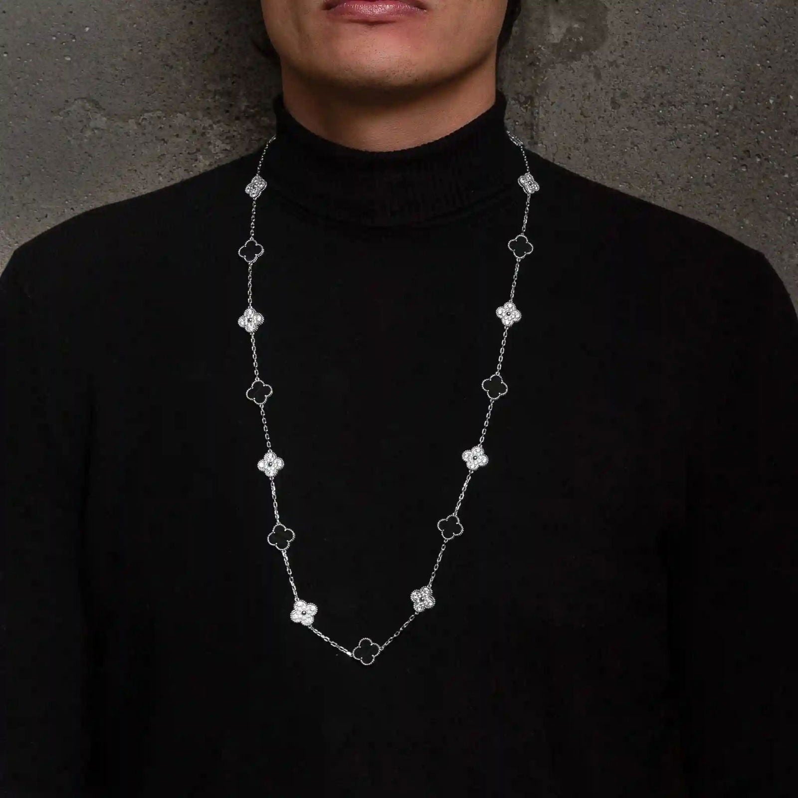 Collar Alhambra 20 motif Black - PALESSI