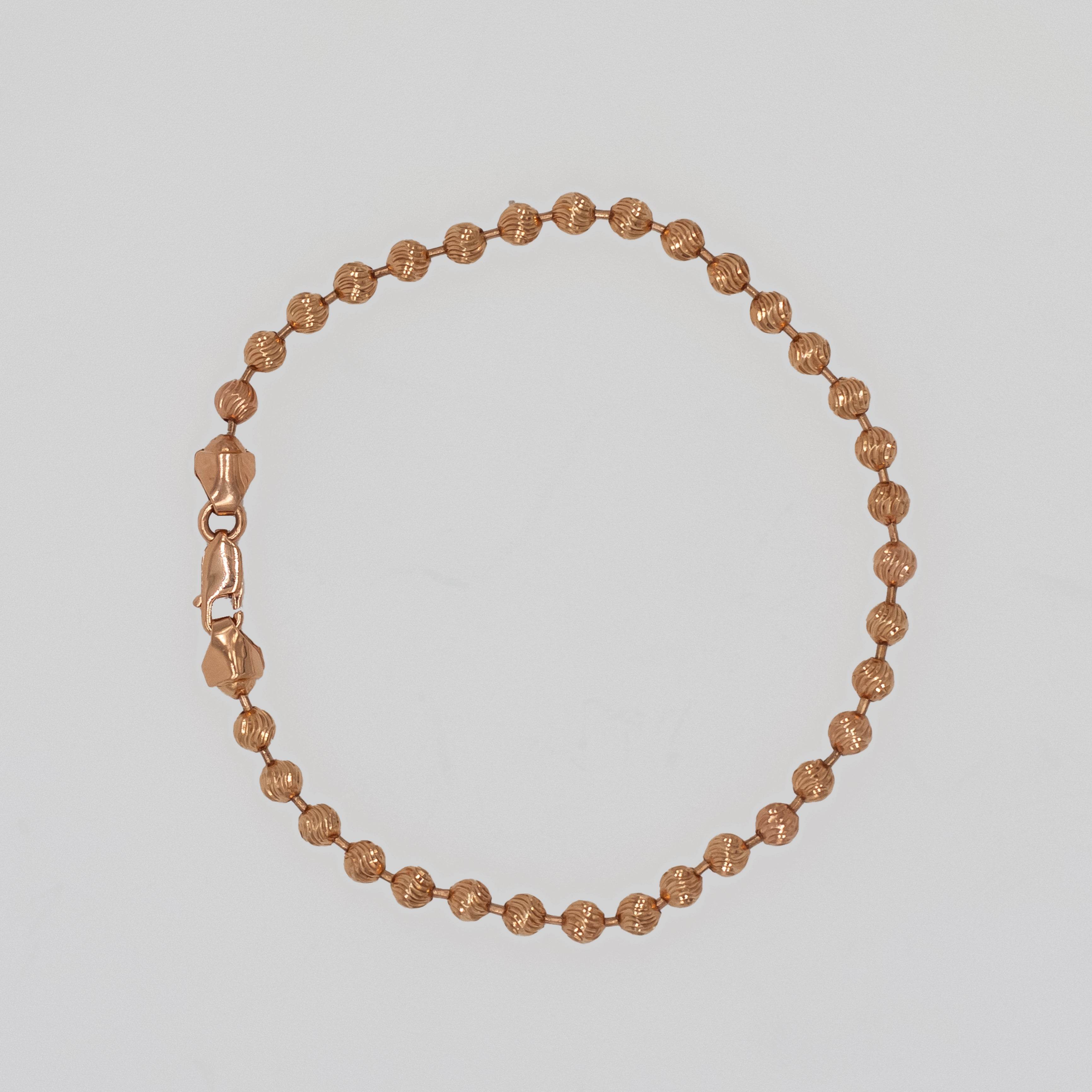 Brazalete militar diamantado 18k hecho en Oro Rosa