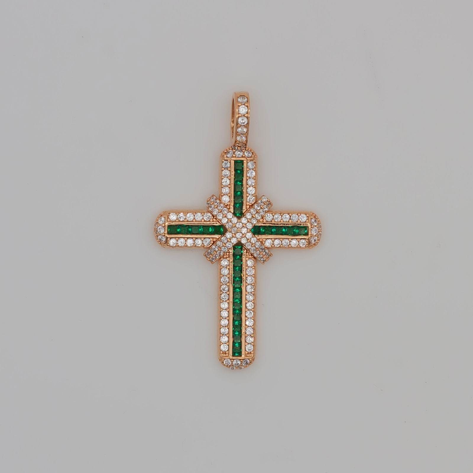 Cruz con moño 18K (Rose Gold) - PALESSI
