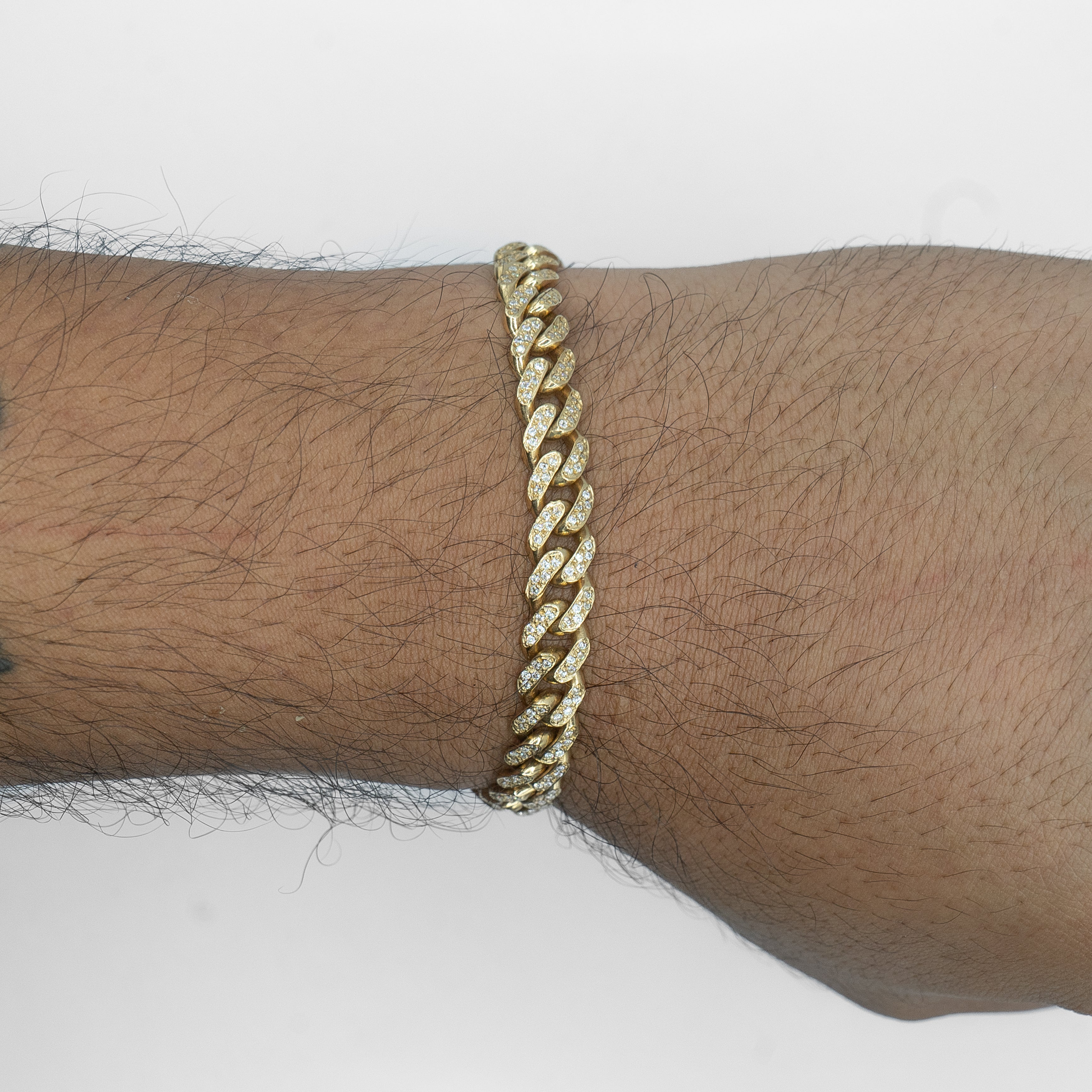 Brazalete Miami Cuban Ice 18k