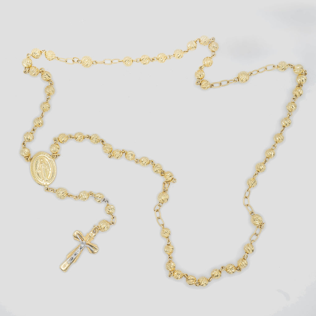 Rosario con virgen 18k - PALESSI