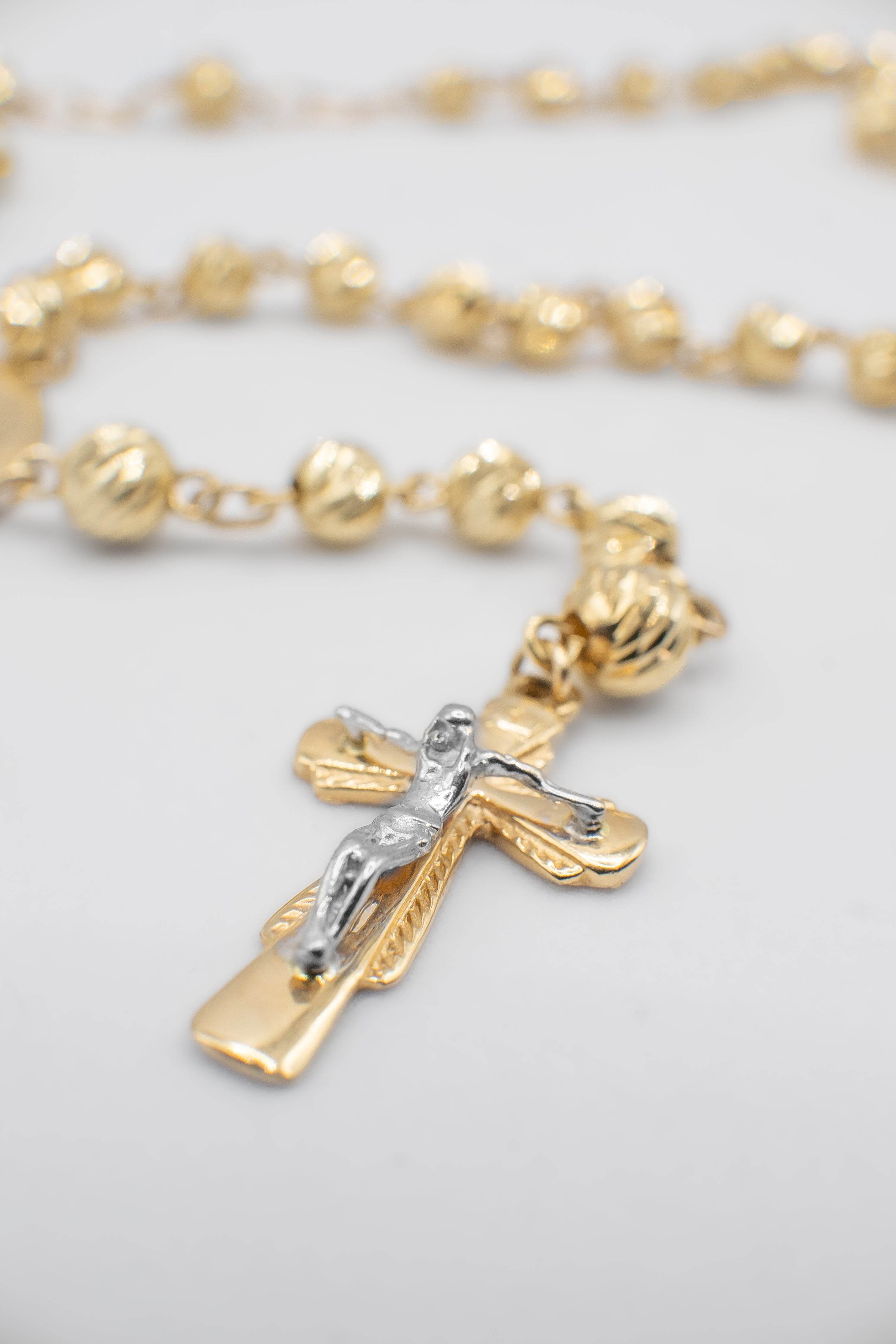Rosario con virgen 18k - PALESSI