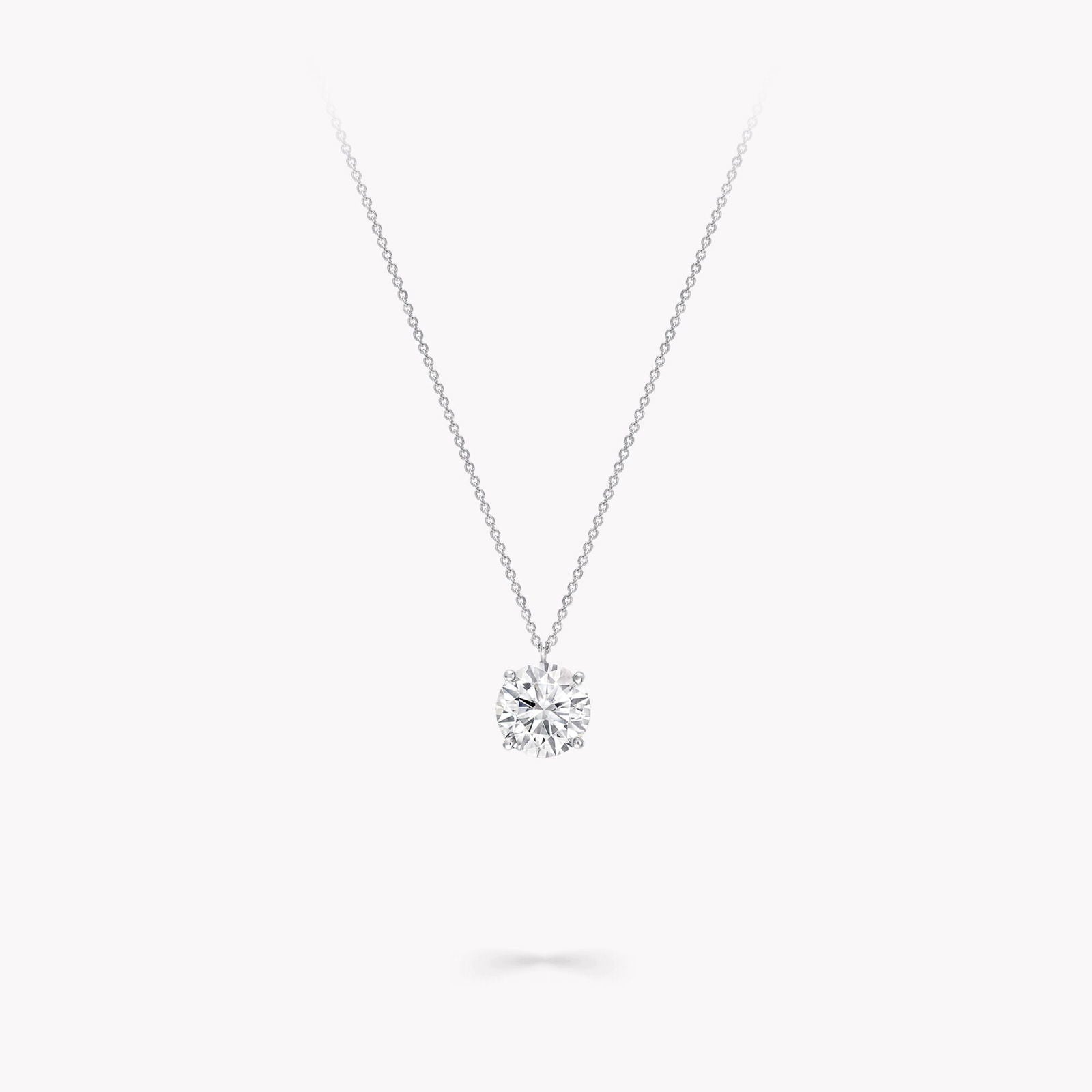 Dije Solitario en Plata con Moissanita - PALESSI
