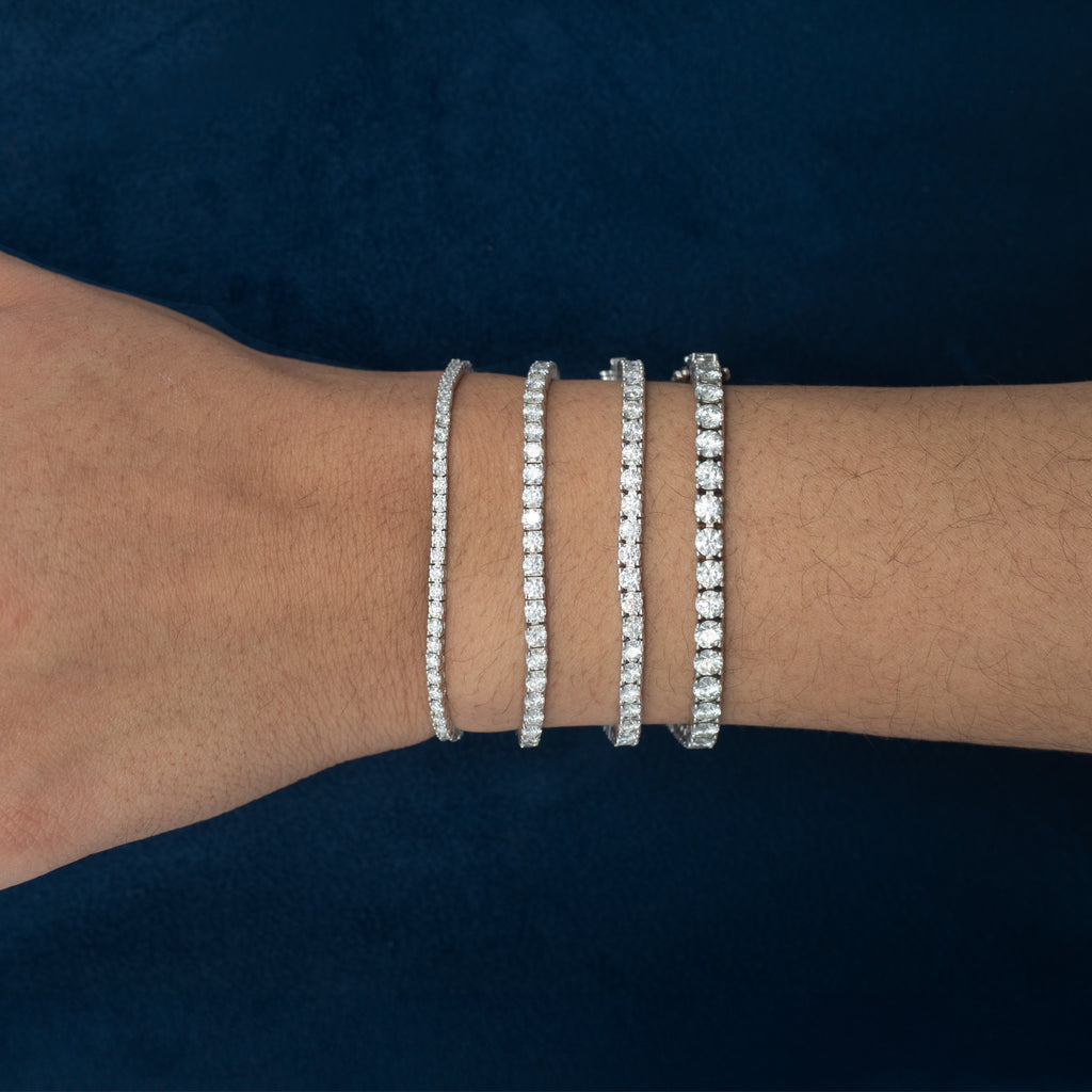 Brazalete Tennis con Moissanita
