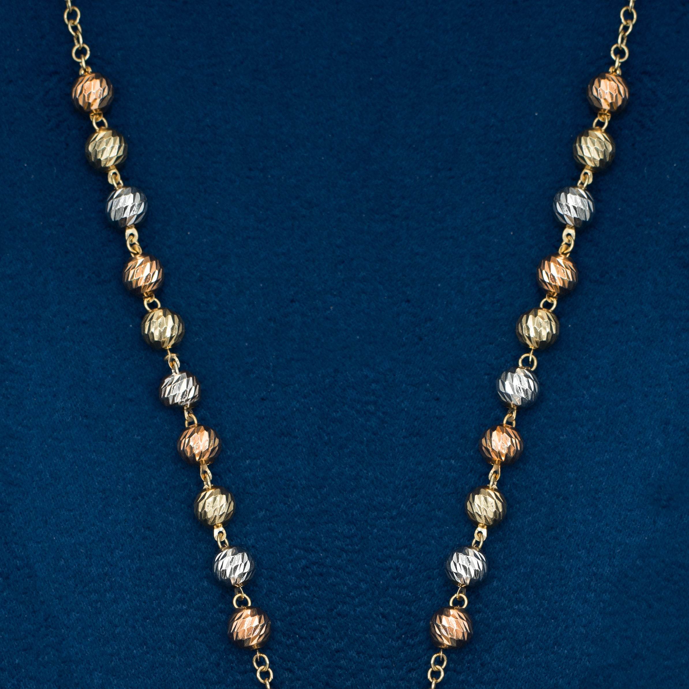 Rosario con Virgen 18k - PALESSI