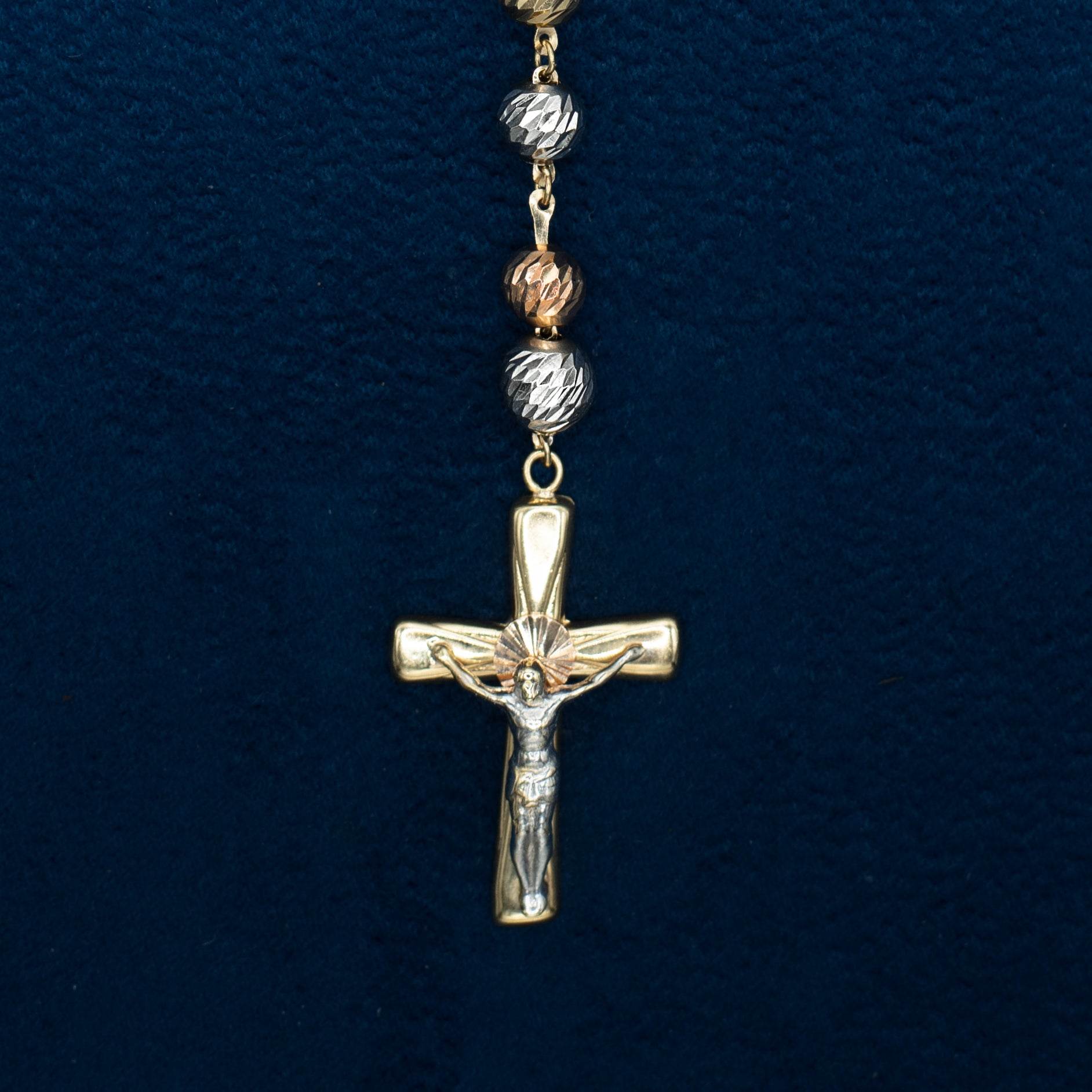 Rosario con Virgen 18k - PALESSI