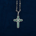 Cruz con moño 18K (White Gold) - PALESSI