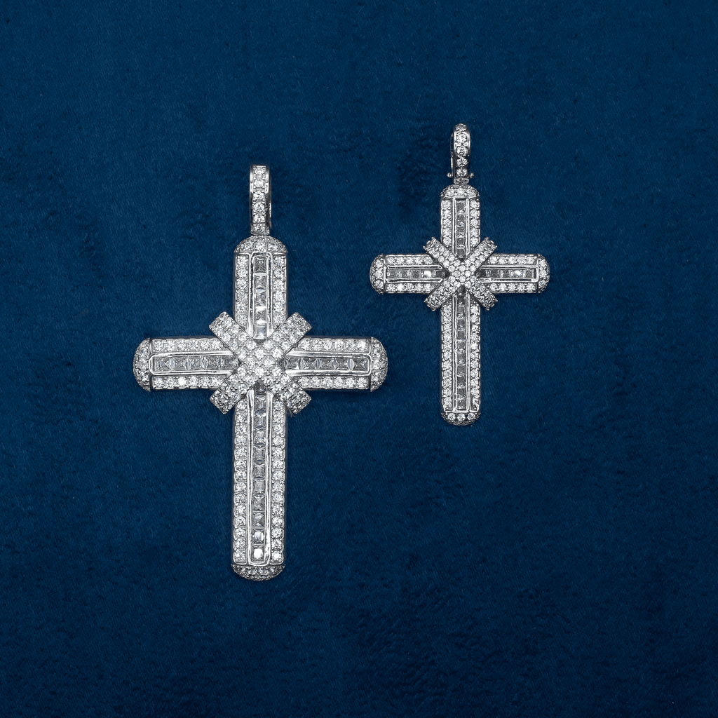 Cruz con Moño White 18K - PALESSI