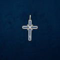 Cruz con Moño Azul 18K - PALESSI
