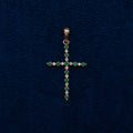 Cruz con Esmeraldas 18K - PALESSI