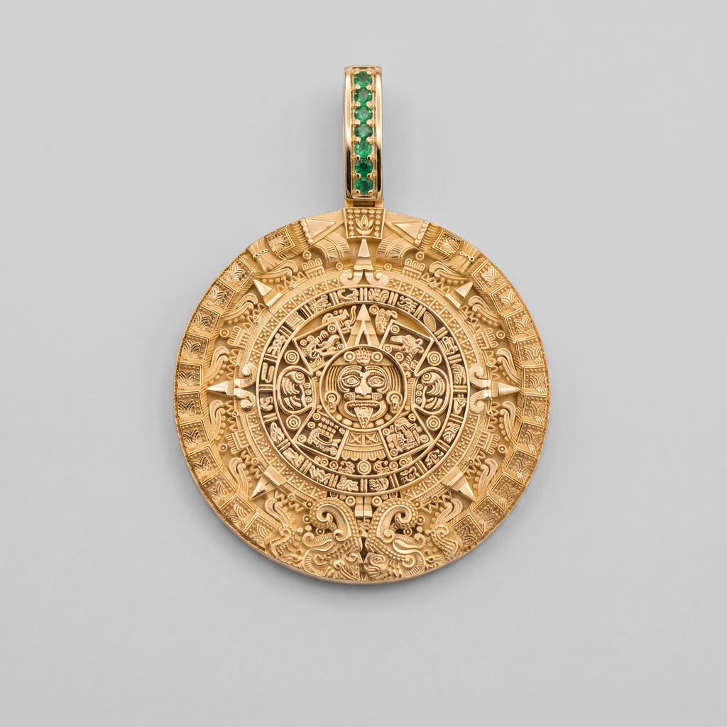 Dije Calendario Azteca 18K