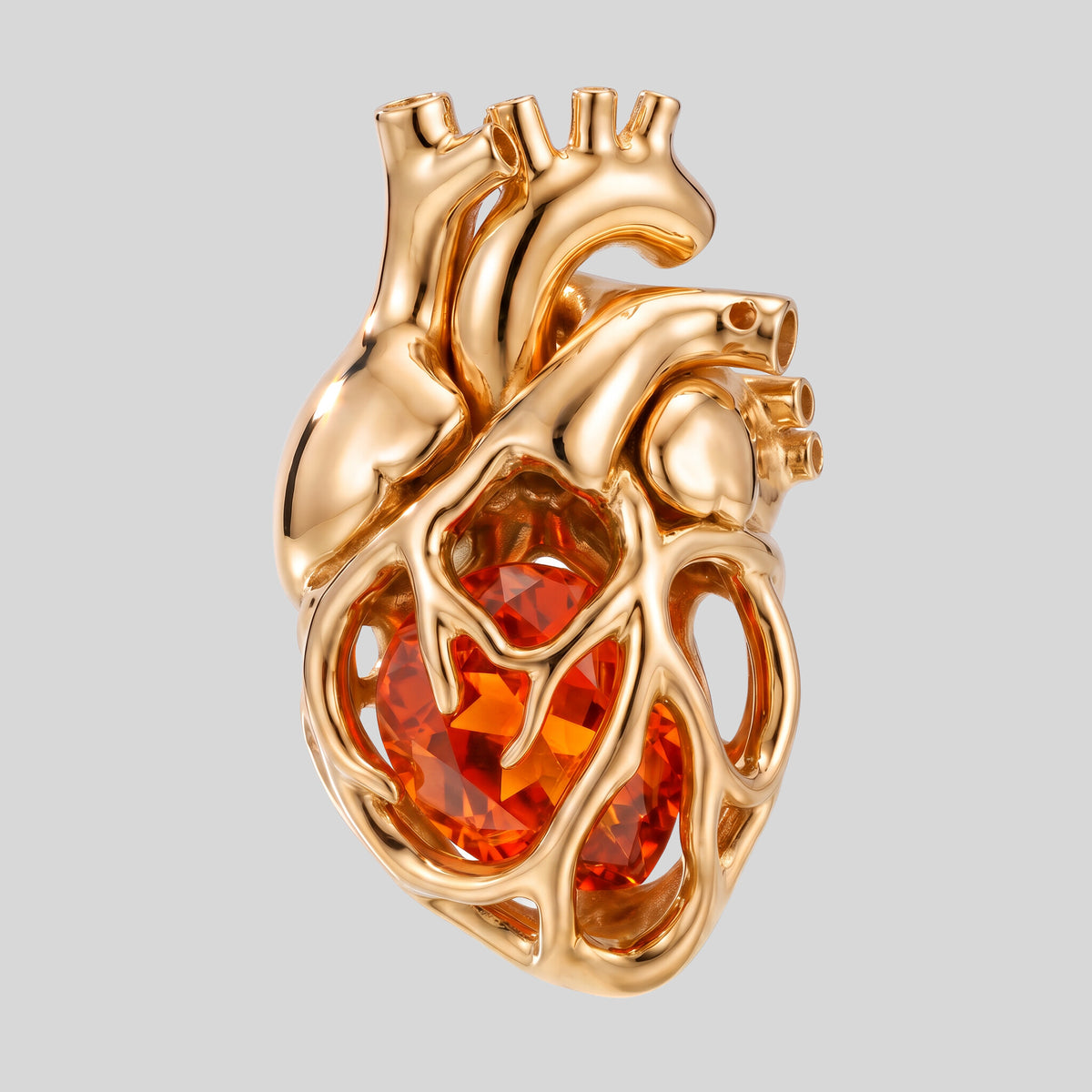 Dije Corazón Anatómico en oro 18k