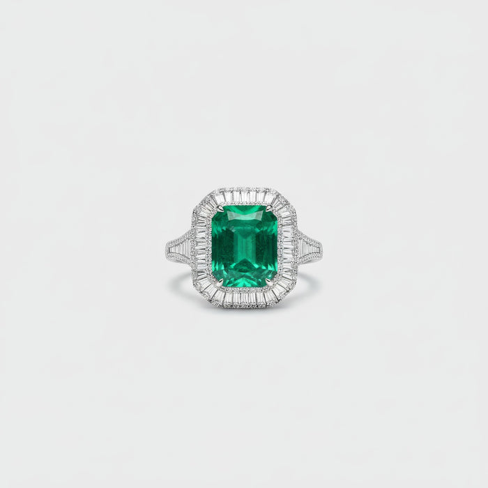 Anillo Emerald Baguette 3CT 18K