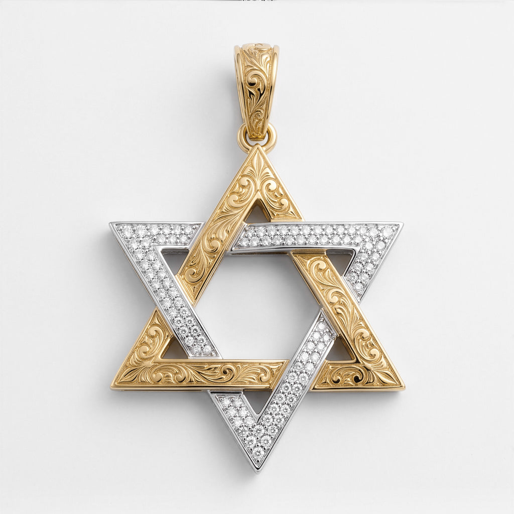 Estrella de David Bitono en oro 18k