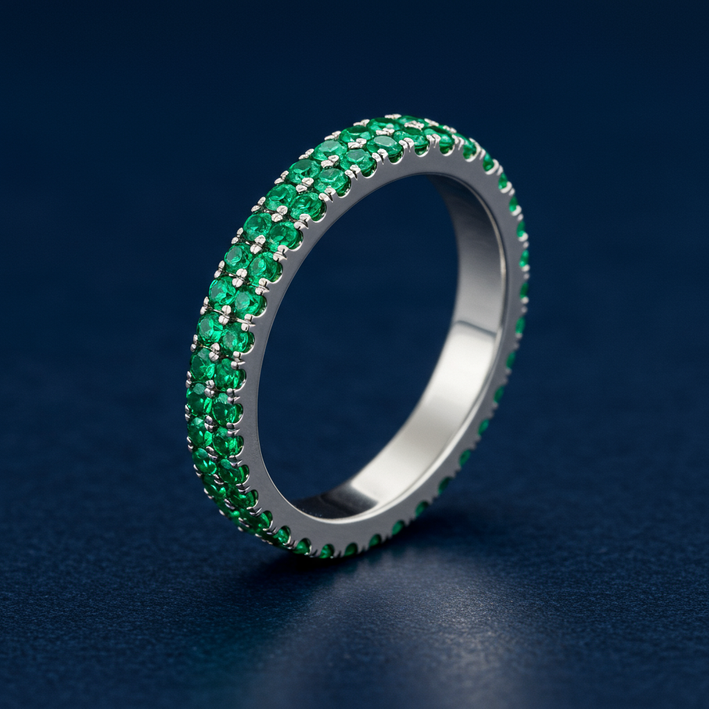 Green Duality Eternity Band