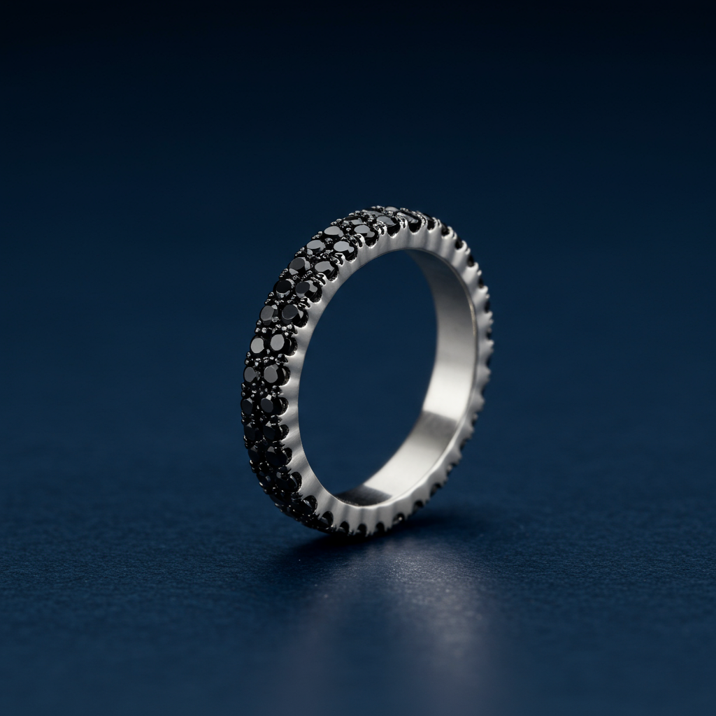 Black Duality Eternity Ring
