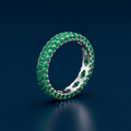 Green Eternity Pavé Band - PALESSI