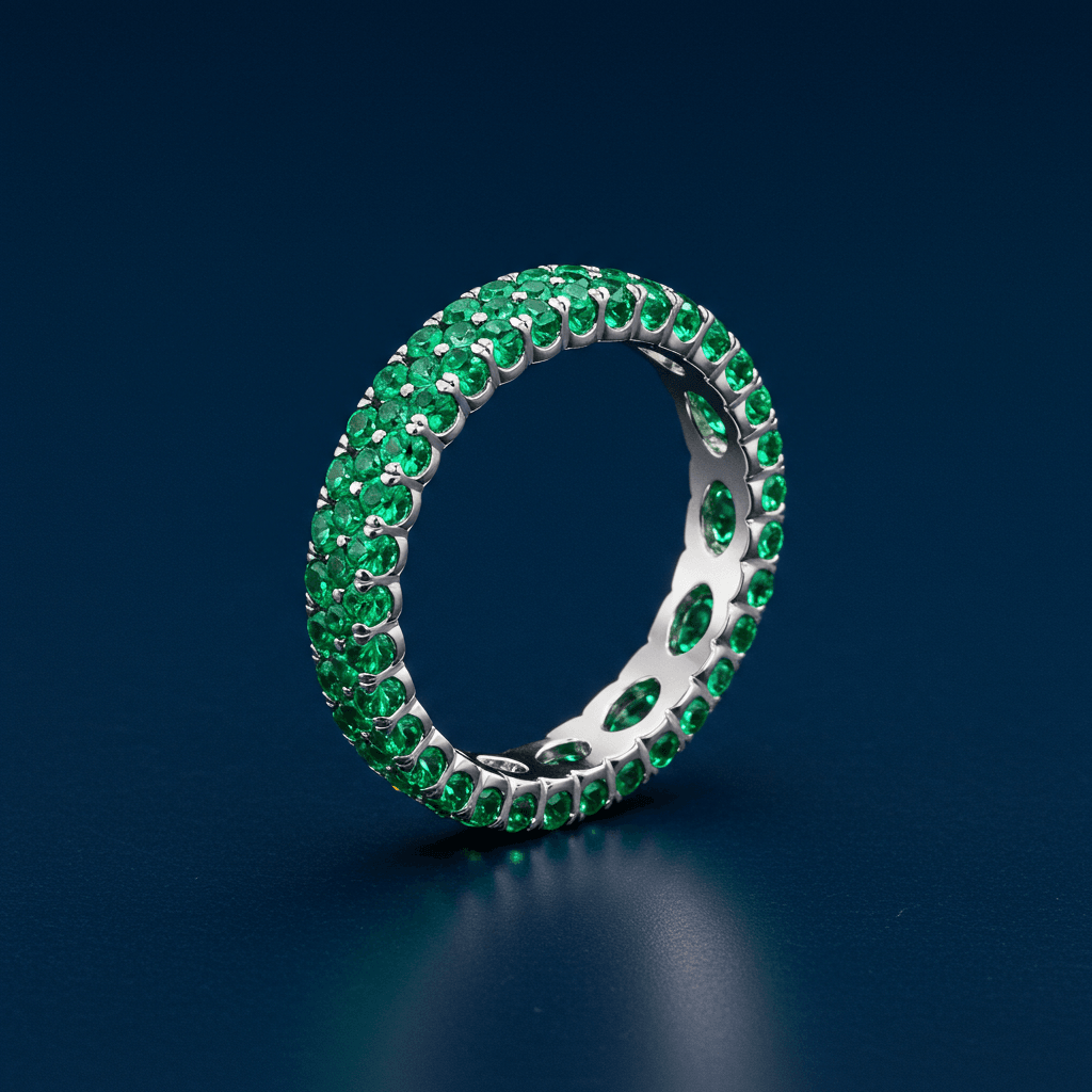 Green Eternity Pavé Band - PALESSI