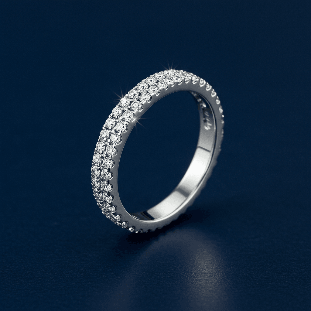 White Duality Eternity Ring - PALESSI