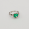 Heart Emerald Ring